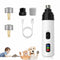 Generic Nail Grinder for Dogs Rechargeable USB LED Light 3 Speeds 1+2 Heads