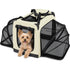 Pet Life ® 'Hounda Accordion' Metal Framed Soft-Folding Collapsible Dual-Sided Expandable Pet Dog Crate