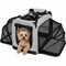 Pet Life ® 'Hounda Accordion' Metal Framed Soft-Folding Collapsible Dual-Sided Expandable Pet Dog Crate