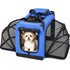 Pet Life ® 'Hounda Accordion' Metal Framed Soft-Folding Collapsible Dual-Sided Expandable Pet Dog Crate