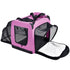 Pet Life ® 'Hounda Accordion' Metal Framed Soft-Folding Collapsible Dual-Sided Expandable Pet Dog Crate