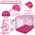 24-42" Pink Wire Dog Crate RED24-42