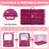 24-42" Pink Wire Dog Crate RED24-42