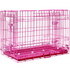 24-42" Pink Wire Dog Crate RED24-42