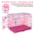 24-42" Pink Wire Dog Crate RED24-42